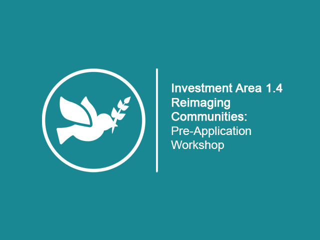 Investment area 1.4 Re-imaging Communities