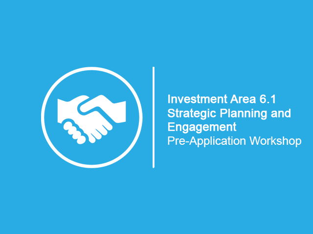 Investment area 6.1 Strategic Planning and Engagement