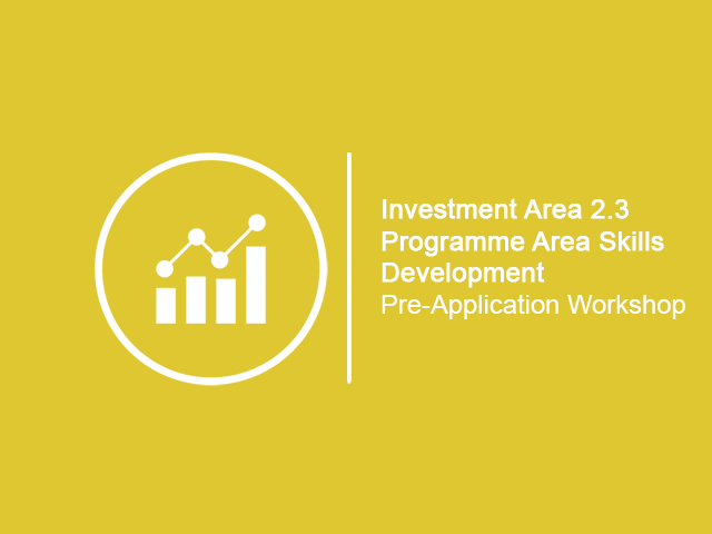 Investment area 2.3 Programme Areas Skills Programme