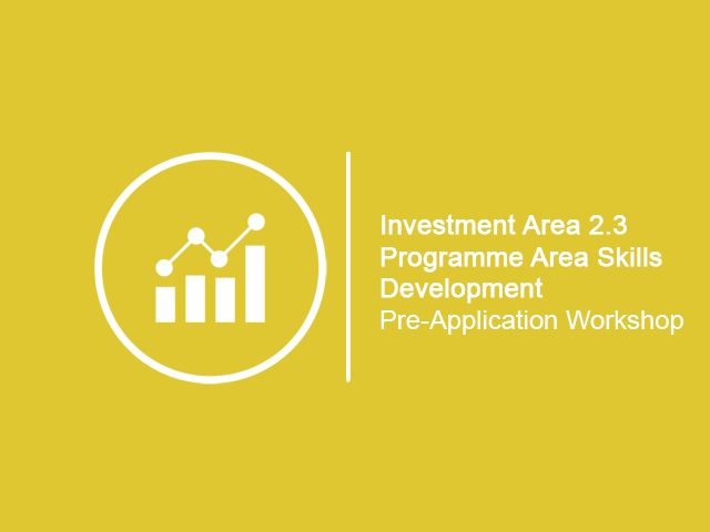 Investment area 2.3 Programme Areas Skills Programme